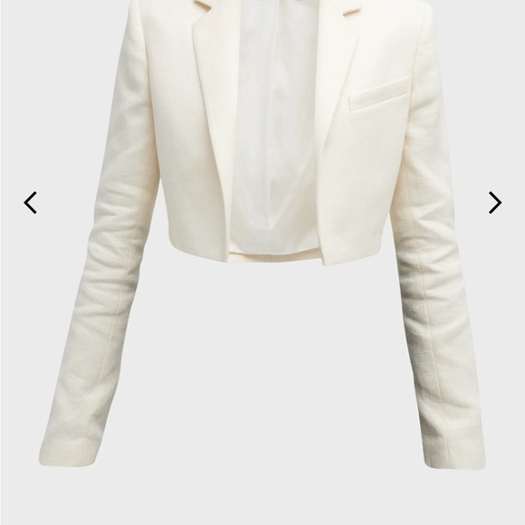 A.L.C Andy Cropped Jacket size 8 NWT NEW Color: Ecru - Picture 3 of 8